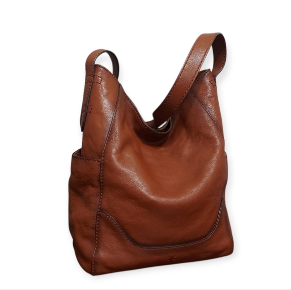 Frye Leather Side Pocket Shoulder Bag Great Condition - Picture 4 of 12